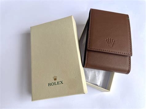 rolex leather watch case